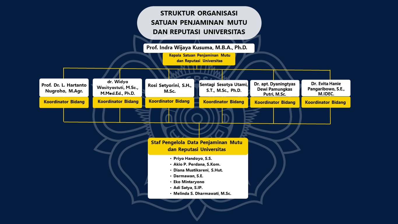 Struktur Organisasi Satuan Penjaminan Mutu Dan Reputasi Universitas ...